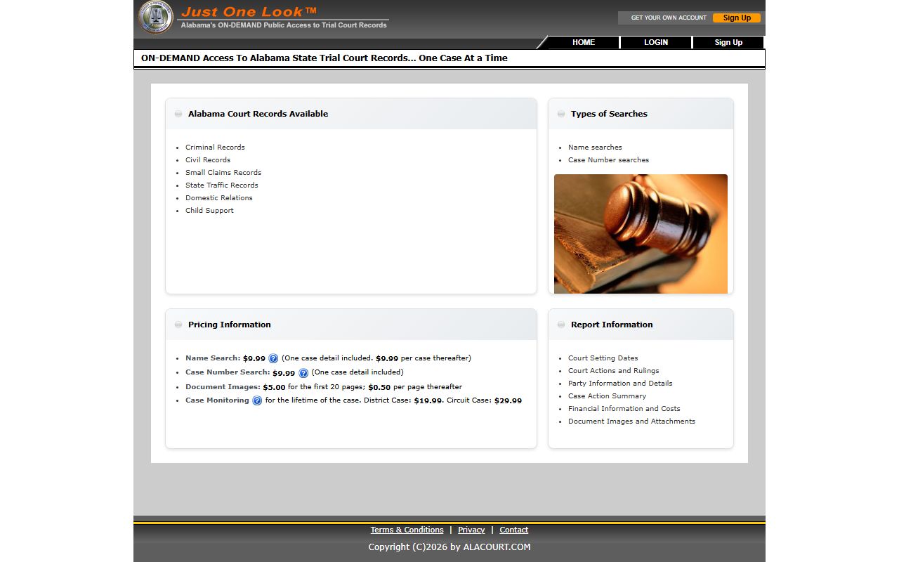 Blount County arrest records and Alacourt court charge lookup